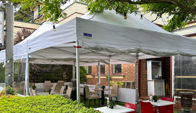 Outdoor Dining Setup