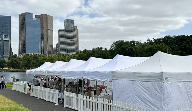 Yarra River Marquee Setup