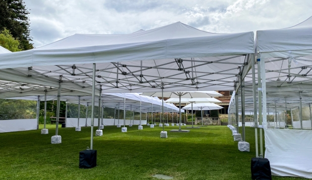 Marquee and Umbrella Setup Interior