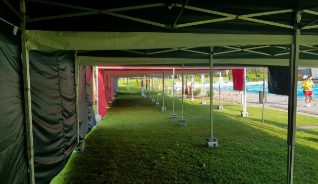 Swimming Carnival Marquee Interior