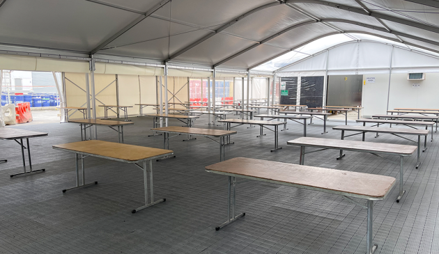 Construction Worker Lunch Area